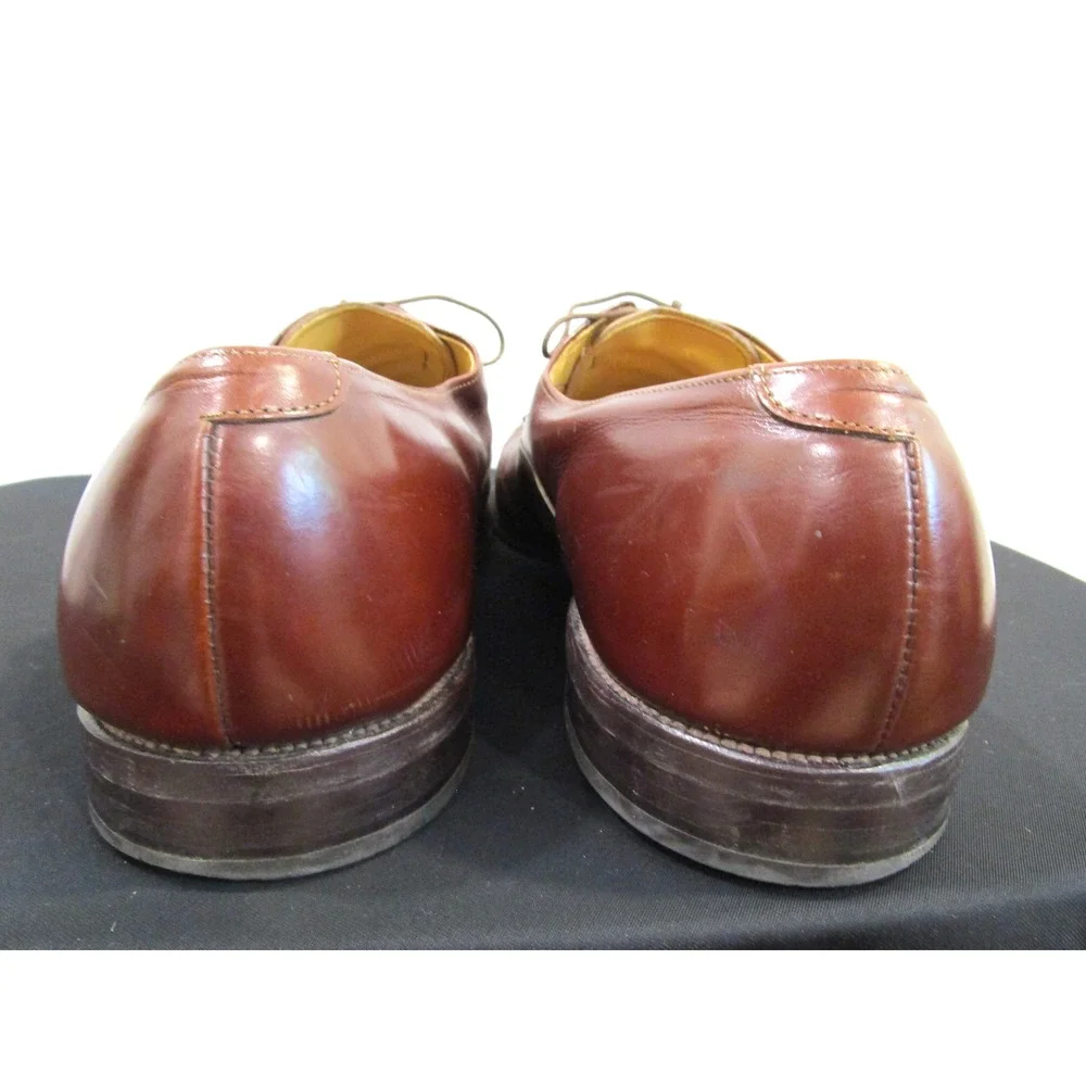 Allen Edmonds Fifth Avenue Brown Leather Cap Toe Oxford Shoes Men 15 D
